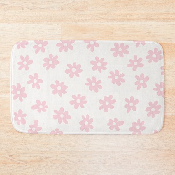 Item preview, PINK AND WHITE BIG FLOWERS DITSY DAISY PRAIRIE STYLE BOHO RETRO FLORALS designed and sold by blomastudios.