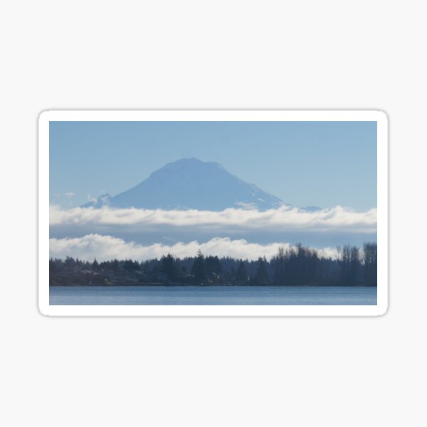 The mountain in a fluffy skirt Sticker