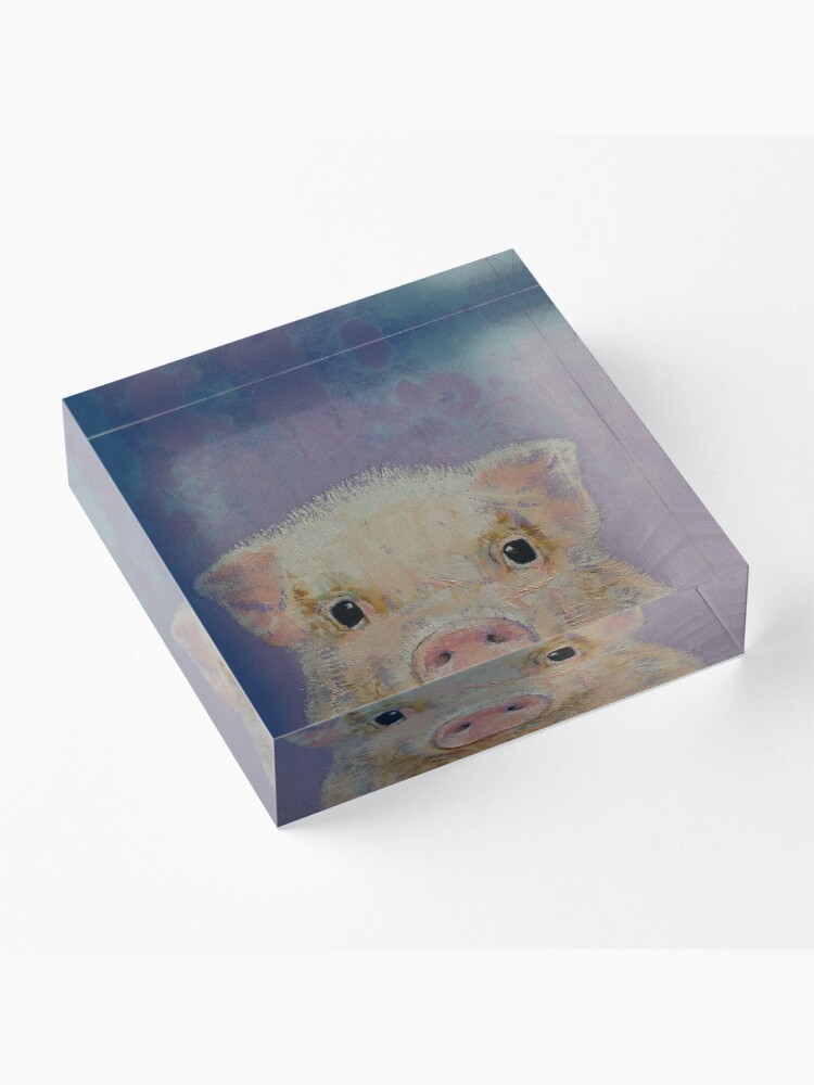 Alternate view of Piglet Acrylic Block