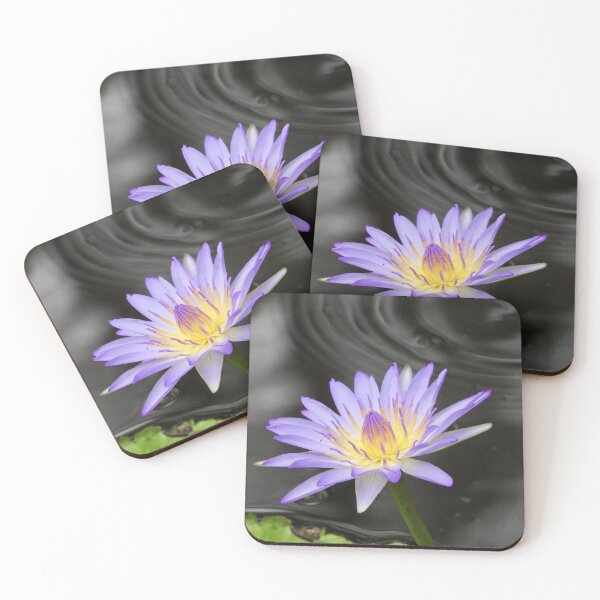 Item preview, Purple Lilly flower and water ripple designed and sold by Mark Grimsley.