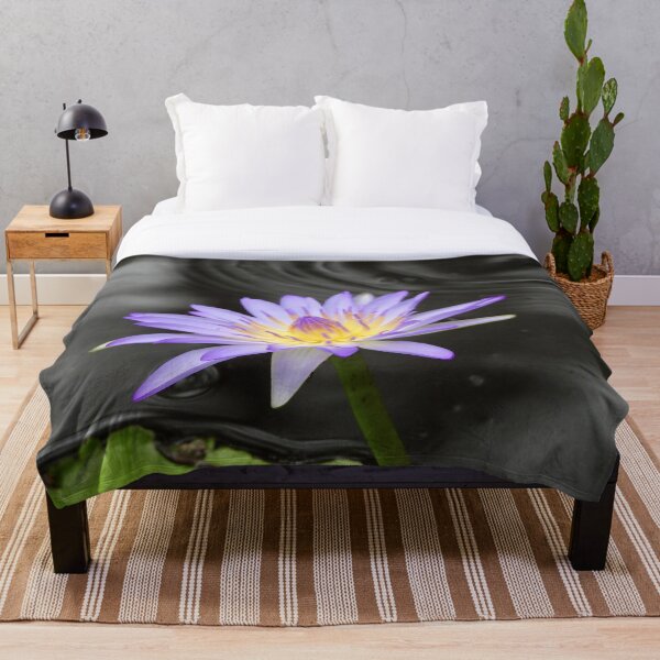 Item preview, Purple Lilly flower and water ripple designed and sold by Mark Grimsley.