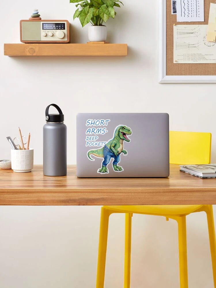 Short Arms And Deep Pockets Fun TRex Illustration  Photographic