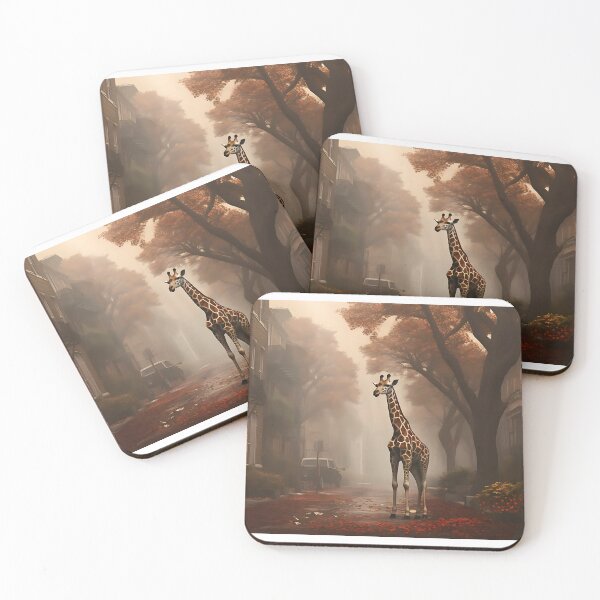Item preview, Image of a giraffe in Savannah / Georgia in the style of fantastic realism designed and sold by Pflugart.