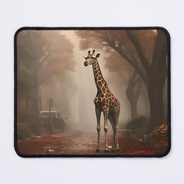 Item preview, Image of a giraffe in Savannah / Georgia in the style of fantastic realism designed and sold by Pflugart.