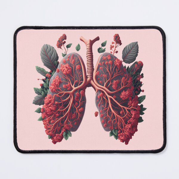 Item preview, cool vintage flower lungs floral retro nature flowered anatomical cute funny designed and sold by Print&Perfection  ⭐⭐⭐⭐⭐.