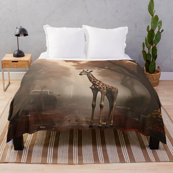 Item preview, Image of a giraffe in Savannah / Georgia in the style of fantastic realism designed and sold by Pflugart.