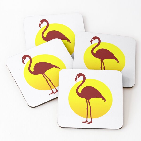 Item preview, Dark Red Flamingo and Sun designed and sold by Jeallan Designs.