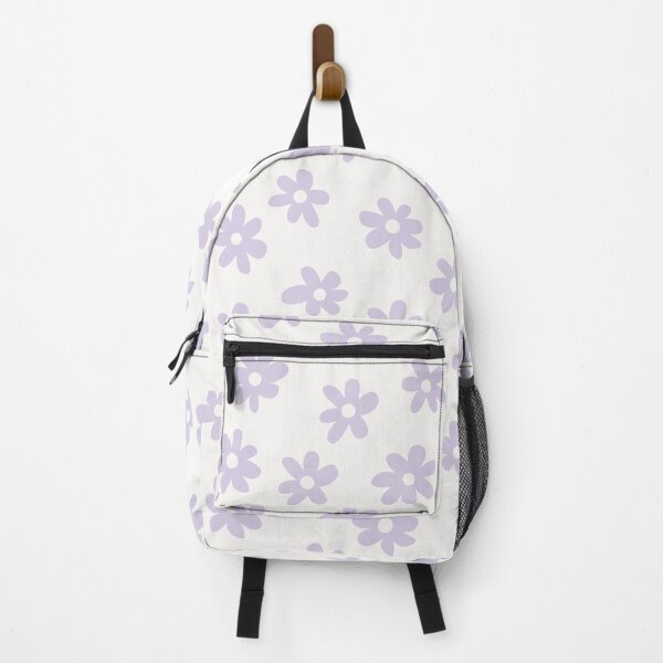 Item preview, LILAC AND WHITE BIG FLOWERS DITSY DAISY PRAIRIE STYLE BOHO RETRO FLORALS designed and sold by blomastudios.