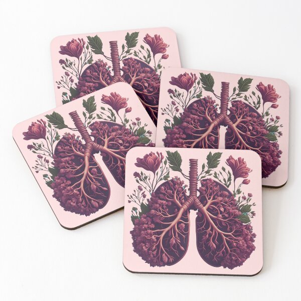 Item preview, cool vintage flower lungs floral retro nature flowered anatomical cute funny designed and sold by Print&Perfection  ⭐⭐⭐⭐⭐.