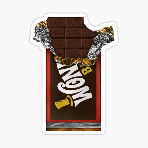 Wonka Chocolate Bar with Golden ticket Sticker