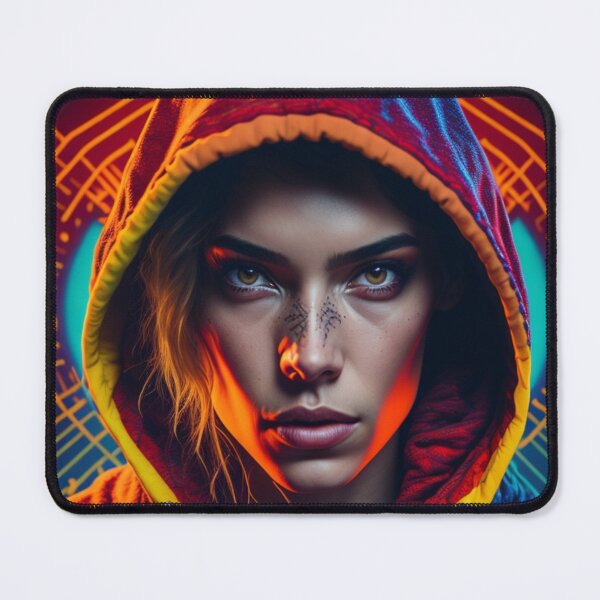 Item preview, Portrait of female DJ designed and sold by jsebouvi.