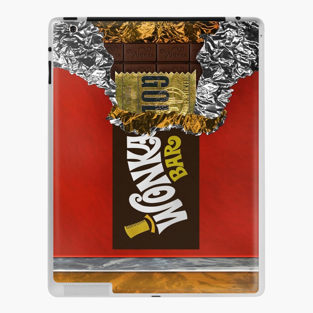 Wonka Chocolate Bar With Golden Ticket Ipad Case Skin By Galihart Redbubble