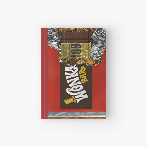 Wonka Chocolate Bar with Golden ticket Hardcover Journal