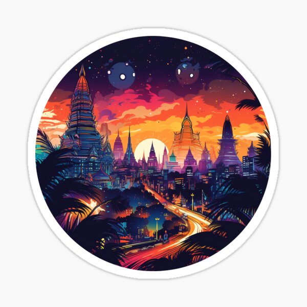 Item preview, Bangkok inspired - Nightlife designed and sold by Brandonar.