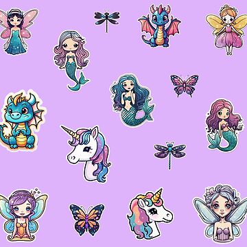 Artwork thumbnail, Fairies, Mermaids, Dragons, Unicorns, Butterflies, Dragonflies by Tau Tia L Douglass
