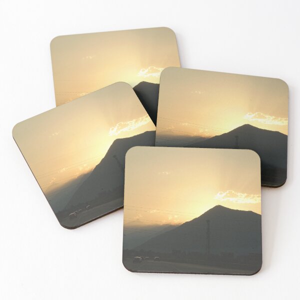 Item preview, Alpenglow | Sun Behind Mountains Landscape designed and sold by CarolinaReina.