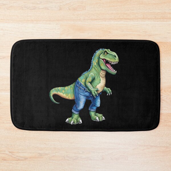 Item preview, Dinosaur Wearing Denim Jeans designed and sold by taiche.