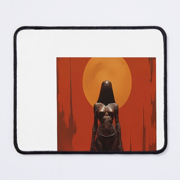 Item preview, a painting of a woman standing in front of a full moon designed and sold by Dark Fantasy Store.