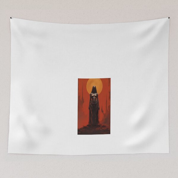 Item preview, a painting of a woman standing in front of a full moon designed and sold by Dark Fantasy Store.