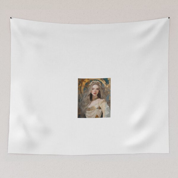 Item preview, a painting of a woman wearing a white dress designed and sold by Dark Fantasy Store.