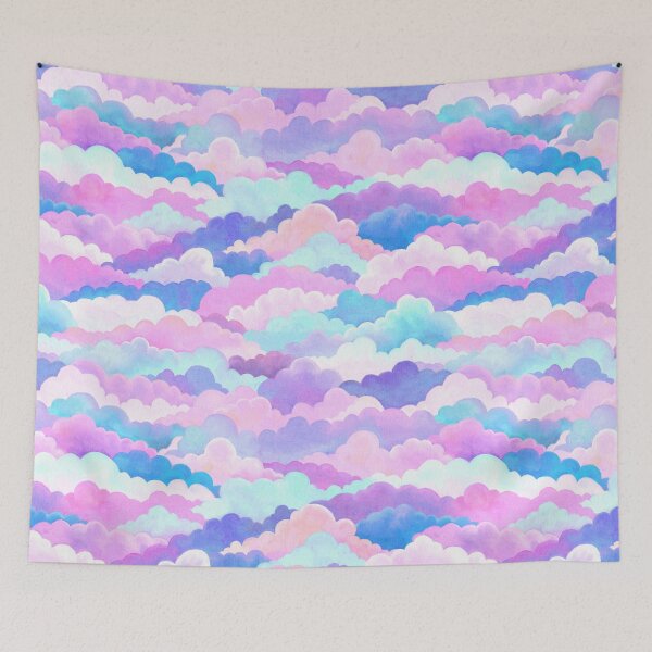 Item preview, Dreamy Cloudscape in Pink, Purple, Aqua and Blue designed and sold by micklyn.