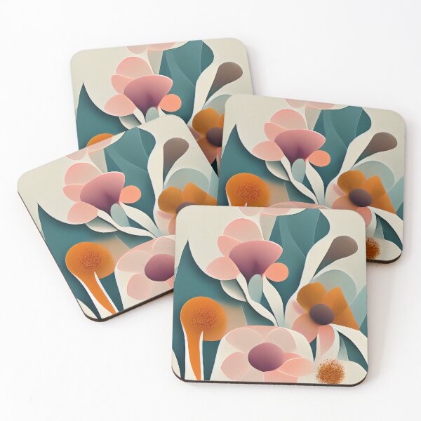 Item preview, Abstract Floral Garden: A Symphony of Soft Colors designed and sold by TheFrenchVegan.