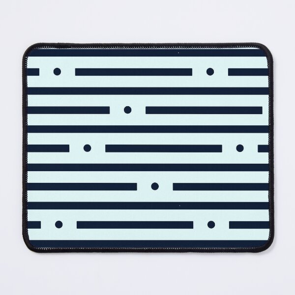 Item preview, Abstract: Dots and dashes: Dark Blue On Light Blue designed and sold by TheScraggyBeard.
