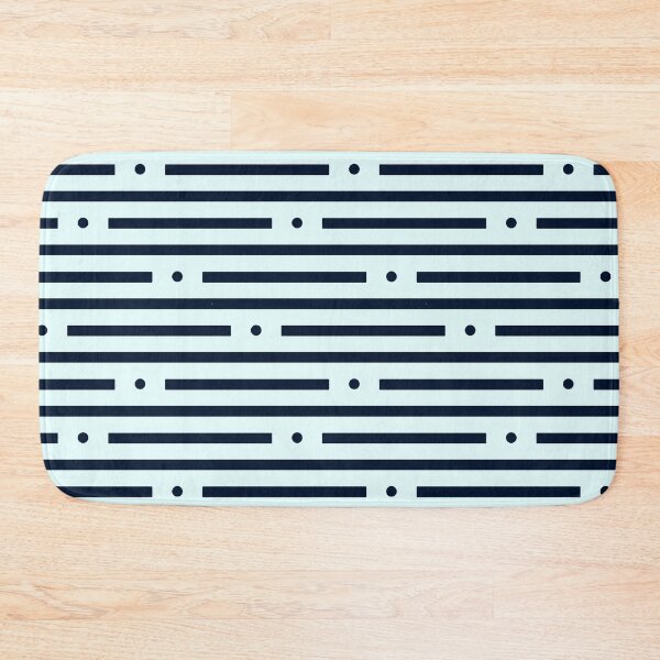 Item preview, Abstract: Dots and dashes: Dark Blue On Light Blue designed and sold by TheScraggyBeard.