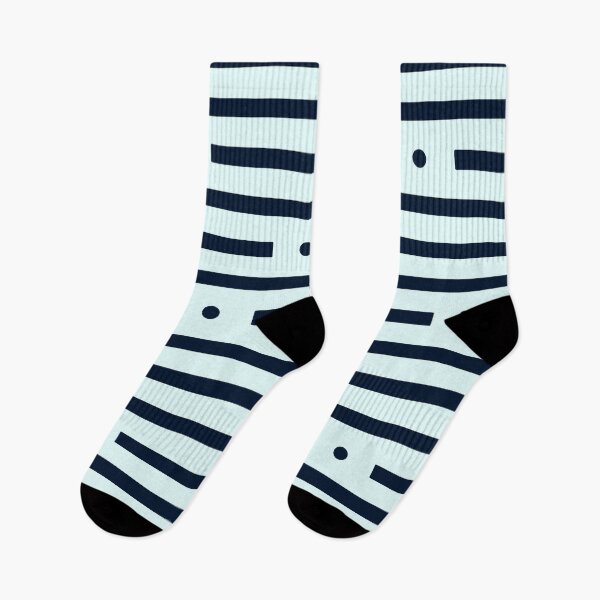 Item preview, Abstract: Dots and dashes: Dark Blue On Light Blue designed and sold by TheScraggyBeard.