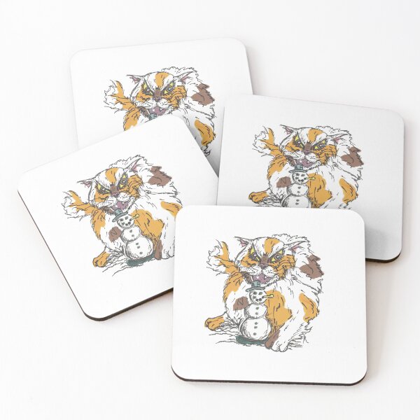 Item preview, calico bad cat biting decor designed and sold by AlmiraSmithk.