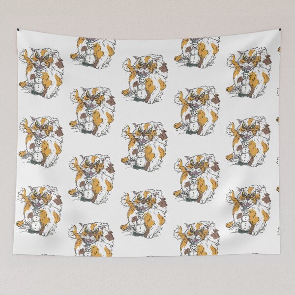 Item preview, calico bad cat biting decor designed and sold by AlmiraSmithk.