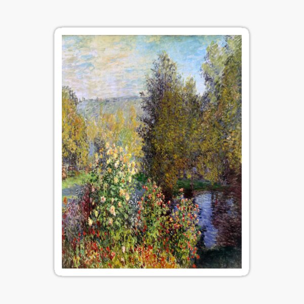 Corner of the Garden at Montgeron-Claude Monet Sticker