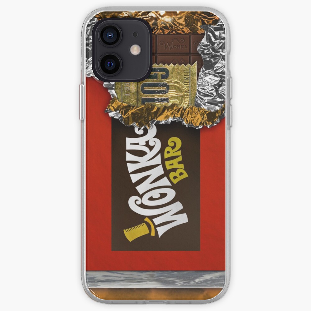 Wonka Chocolate Bar with Golden ticket iPhone Case & Cover