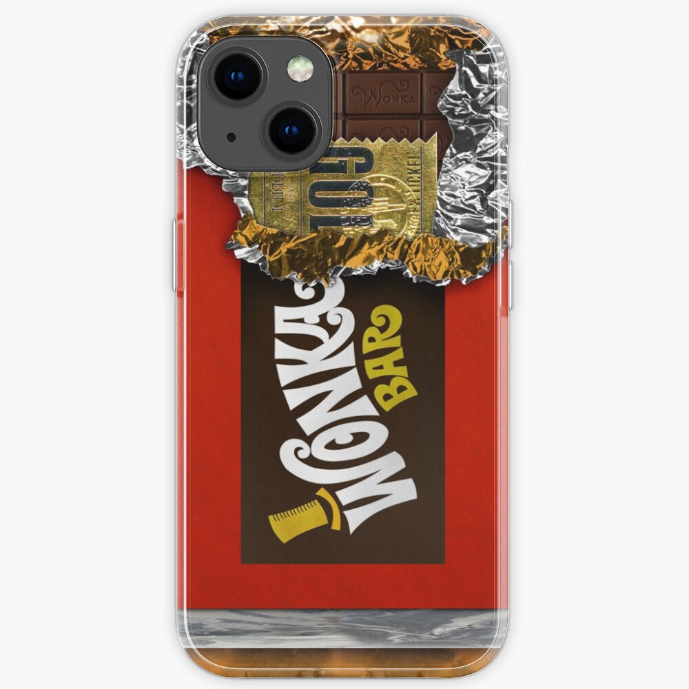 Wonka Chocolate Bar with Golden ticket iPhone Case