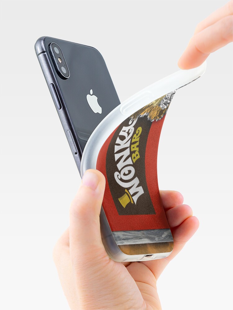 Alternate view of Wonka Chocolate Bar with Golden ticket iPhone Case & Cover