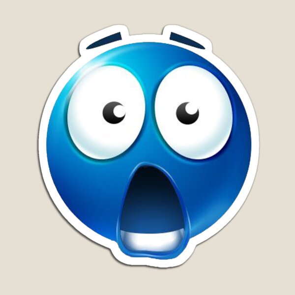 blue roblox emoji Magnet for Sale by goon-street