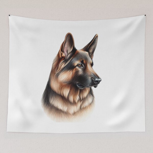 Item preview, German shepherd dog drawing designed and sold by gringourmand.
