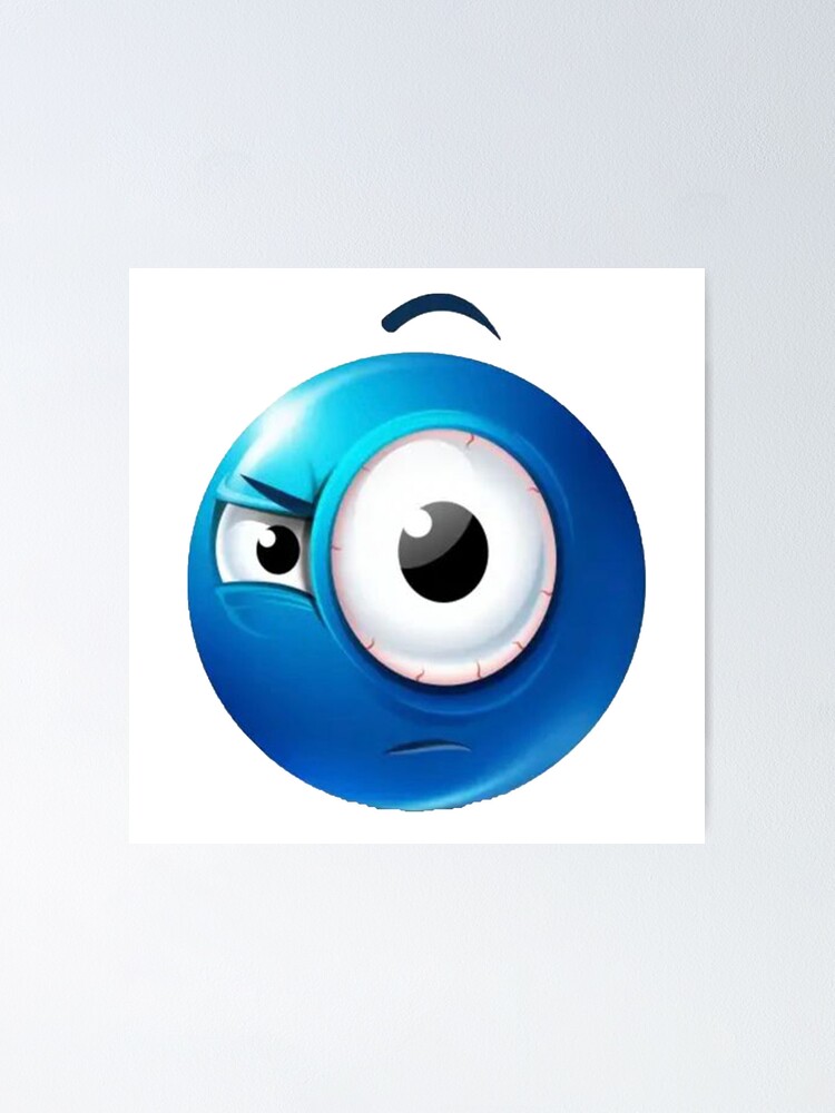 blue roblox emoji Sticker for Sale by goon-street