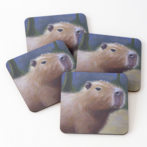 Item preview, Shocked Capybara Painting designed and sold by ClassicJimmm.