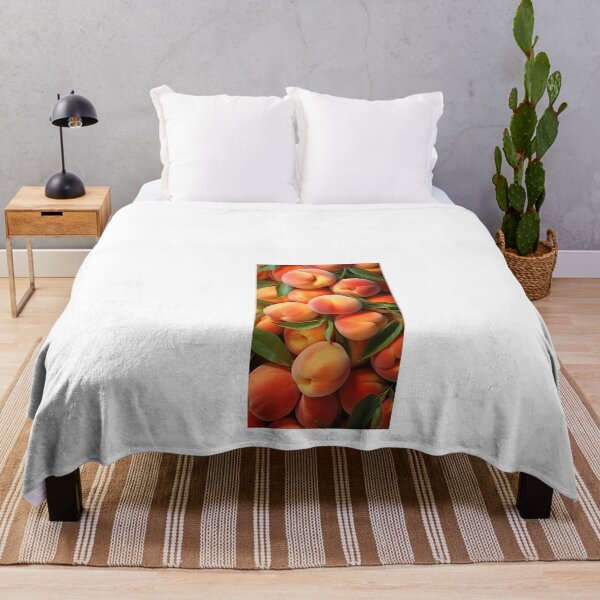Item preview, a pile of ripe peaches with green leaves designed and sold by Dark Fantasy Store.