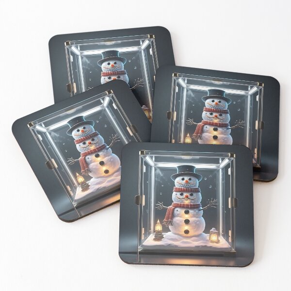Item preview, Snowman in a Glass box designed and sold by AIrtAfrica-Shop.