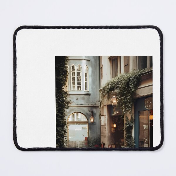 Item preview, a restaurant with tables and chairs in front of a building designed and sold by Dark Fantasy Store.