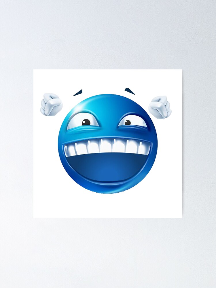 blue roblox emoji Sticker for Sale by goon-street