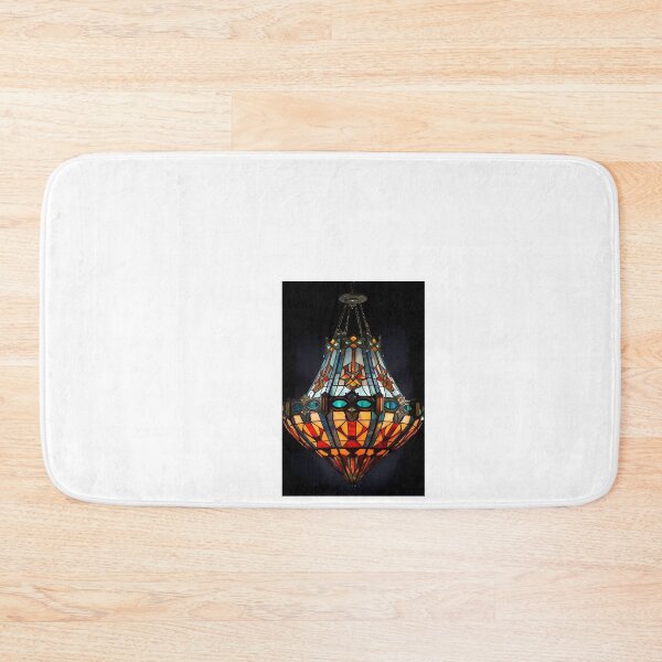 Item preview, a stained glass chandelier hanging from a ceiling designed and sold by Dark Fantasy Store.