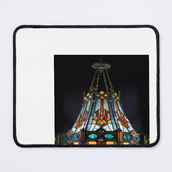 Item preview, a stained glass chandelier hanging from a ceiling designed and sold by Dark Fantasy Store.