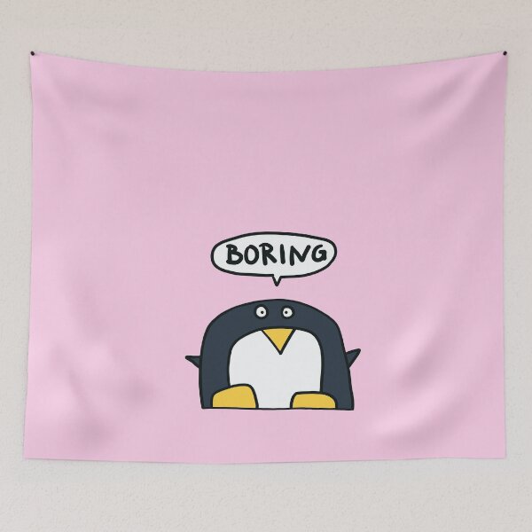 Item preview, Boring - bored penguin designed and sold by ThomaeArt.