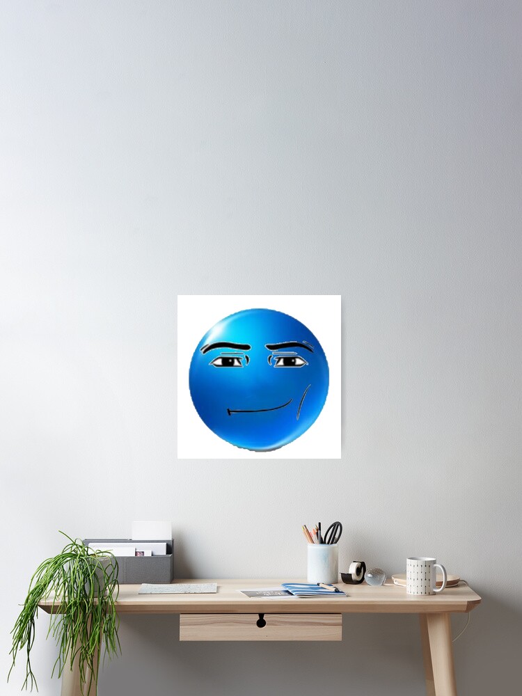 blue roblox emoji | Poster