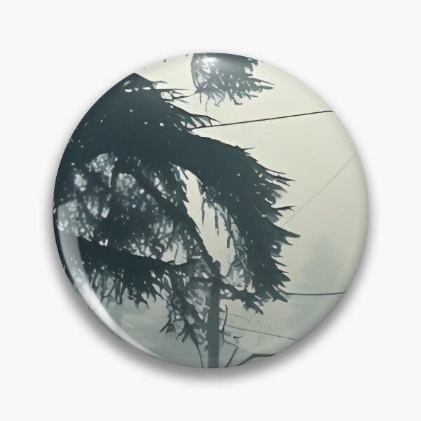 Item preview, a table and chairs under an umbrella on a rainy day designed and sold by Dark Fantasy Store.