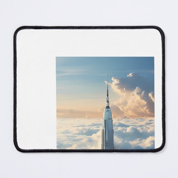 Item preview, a very tall building surrounded by clouds in the sky designed and sold by Dark Fantasy Store.