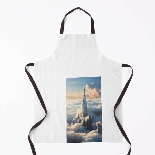 Item preview, a very tall building surrounded by clouds in the sky designed and sold by Dark Fantasy Store.